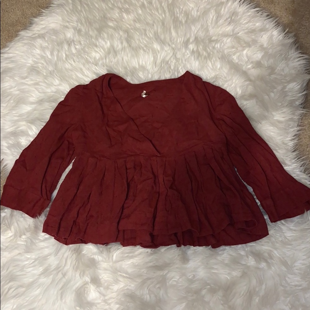 FREE PEOPLE Rust Top